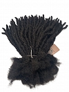 Textured Interlocked Human Hair Loc Extensions