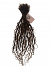 Goddess Human Hair Loc Extensions Color #4 w/ #30 Highlights