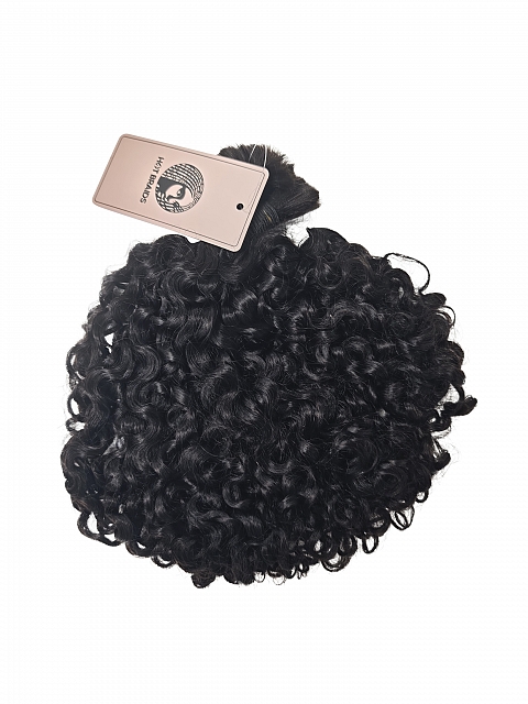 3A/3B Hair-Exotic Natural Curly - Bulk Human Hair - Loose/Braids