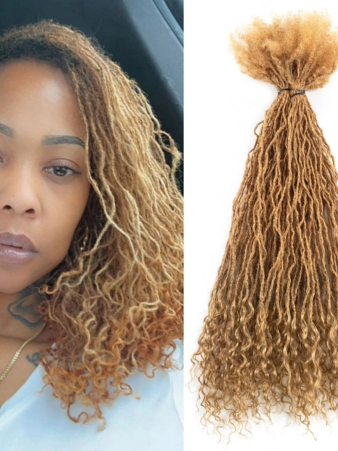 100 % Human Hair Wholesale Unprocessed Inter Curly Locs Extension Dreadlocks Crochet Locs for Twist