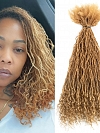 100 % Human Hair Wholesale Unprocessed Inter Curly Locs Extension Dreadlocks Crochet Locs for Twist