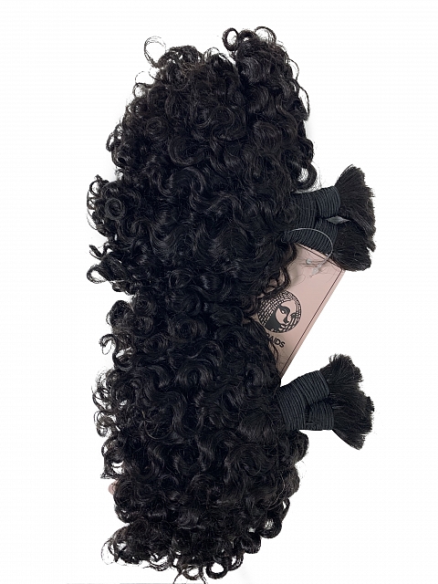 3b3c Texture-Exotic Kinky Curly - Bulk Human Hair - Loose/Braids