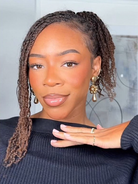 #4 Light Brown-Tight Afro Kinky - Bulk Human Hair - Dreadlocs/Twists