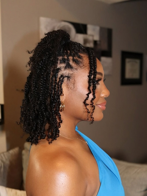 3c4a Texture-Kinky Coily - Bulk Human Hair - Dreadlocs/Twists/Braids