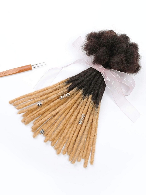 Ombre T1B/27 Standard Human Hair Loc Extensions