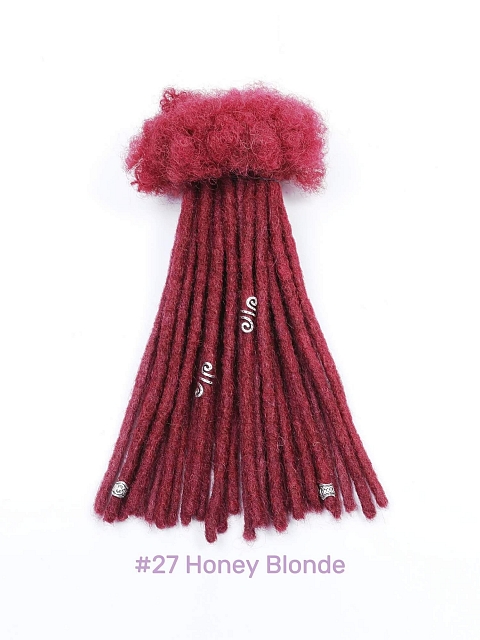 Interlocs With Curly End Dreadlocks Extensions 100% Human Hair Handmade Locs Extensions