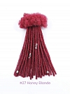Interlocs With Curly End Dreadlocks Extensions 100% Human Hair Handmade Locs Extensions
