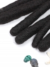 Wicks Human Hair loc Extensions Natural Black Color Thickness 2cm/3cm/4cm