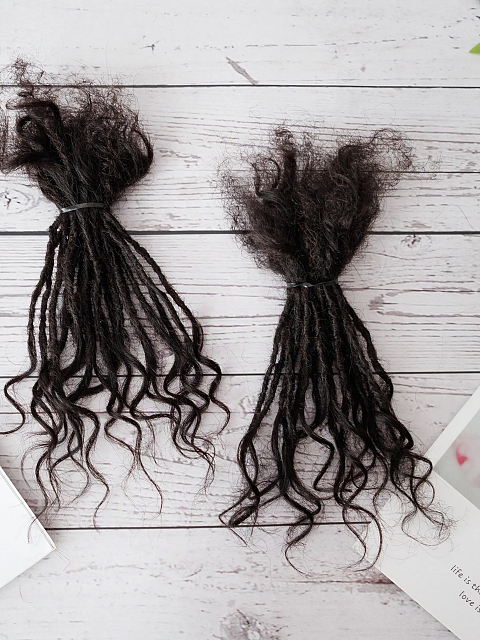 Longtemps Crochet Dreadlocks Locks Cheveux Naturel Inter Curly Locs Sisterlocks for Femme Can Be Curled