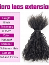 Interlocs With Curly End Dreadlocks Extensions 100% Human Hair Handmade Locs Extensions
