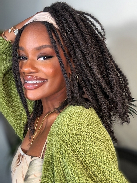 4a4b Texture-Afro Kinky Coily - Bulk Human Hair - Dreadlocs/Twists/Braids