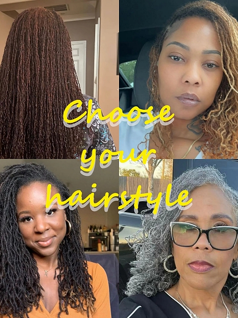 100% Real Human Hair Curly Tips Interlocked Sisters Locs Micro Dreadlock Extensions Permanent Natural Looking