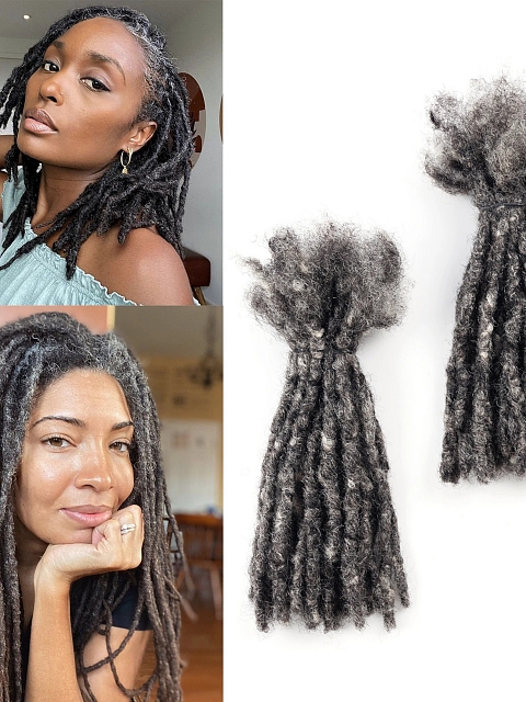 Handmade Interlocs Virgin Human Hair Dreadlocks Customizable Human Hair Extension