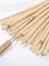 Platinum Blonde Standard Human Hair Loc Extensions