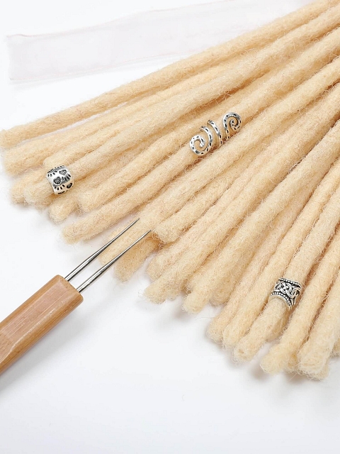 Platinum Blonde Standard Human Hair Loc Extensions