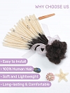 Ombre T1B/613 Platinum Standard Human Hair Loc Extensions