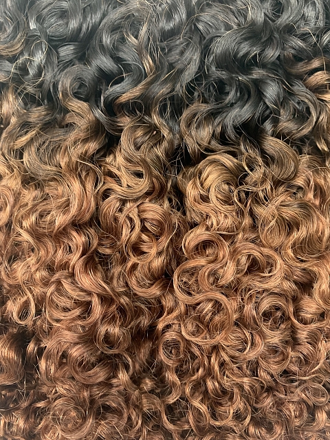 Ombre Color - Reusable Upgrade Crochet Human Hair - HBCH012