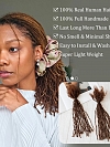 Unprocessed Perruque Locs #4+white Color 100% Virgin Human Hair Inter Locs Human Hair Soft Loc Extensions