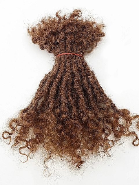 100% Real Human Hair Lisa Locs with Regular Dreadlocks and Curly End