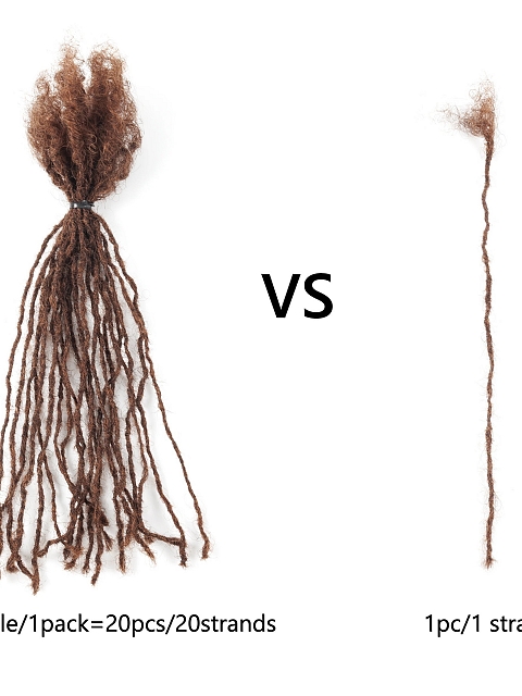 Unprocessed Perruque Locs #4+white Color 100% Virgin Human Hair Inter Locs Human Hair Soft Loc Extensions