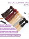 0.2cm Thickness Micro Locs Extensions Human Hair - Colors Available