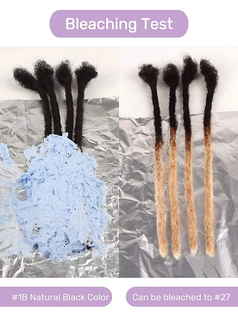 Natural Human Afro Kinky Locs Extension 100% Human Hair Extension Soft Regular Dread Handmade Locs