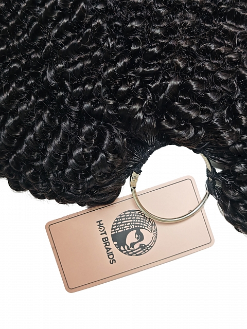 3c4a Texture - Jerry Curly -Reusable Upgrade Crochet Human Hair