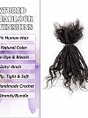 Longtemps Crochet Dreadlocks Locks Cheveux Naturel Inter Curly Locs Sisterlocks for Femme Can Be Curled