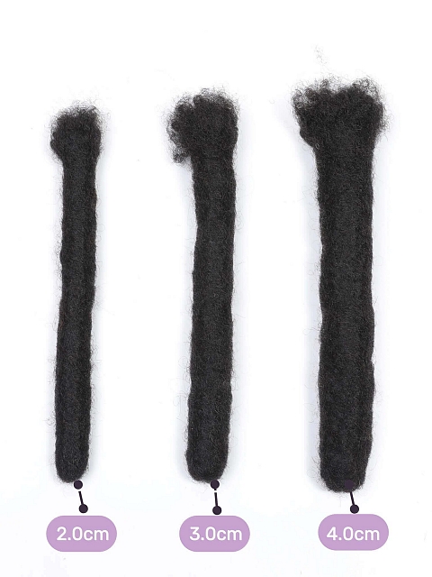 Wicks Natural Black Human Hair Loc Extensions