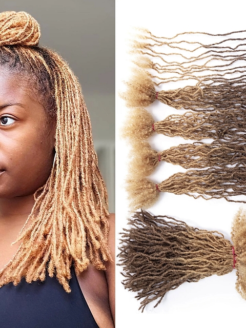 Wholesale 100% Brazilian  #27/30 Remy Human Hair Micro Dreadlock Extensions Interlock Inter Locs Extension for Woman