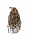 Pre-looped Blonde Crochet Boho Locs with Human Hair Curls