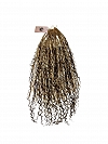 Pre-looped Blonde Crochet Boho Locs with Human Hair Curls