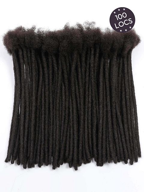 Natural Black Basic Standard Human Hair Loc Extensions