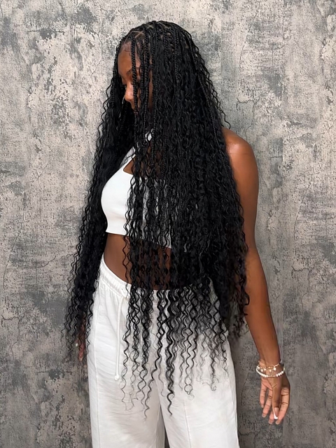 Semi Curly - Bulk Human Hair - Loose/Braids