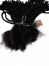 Textured Interlocked Human Hair Loc Extensions
