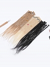 Loop Top Straight Human Hair Dreadlock Extensions