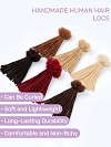 Interlocs With Curly End Dreadlocks Extensions 100% Human Hair Handmade Locs Extensions