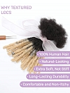  Permanent Locs Hair Extensions Bundles Bug Color Full Handmade Real Human Hair Dreadlock Extensions