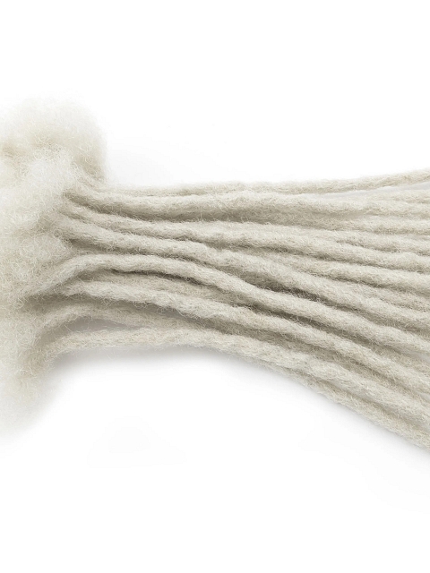 Light Grey Whosale Human Hair Locs Extensions Dreadlocks Extensions Full Handmade Human Hair Extensions