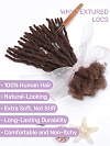 #Red Custom Color Dreadlocks Hair Extension Human Hair Hand Made Crochet Braids Locs for Men & Women