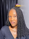 #1B-Off Black-Tight Afro Kinky - Bulk Human Hair - Dreadlocs/Twists