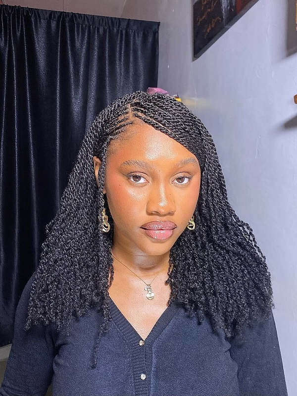 human hair kinky braids